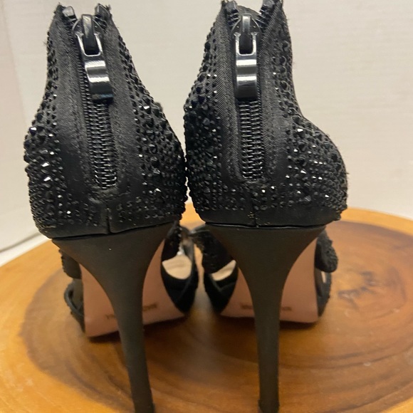 De Blossom Collection PRINCESS Blinged Jeweled Cut Out Stiletto Formal Heels - Picture 13 of 14